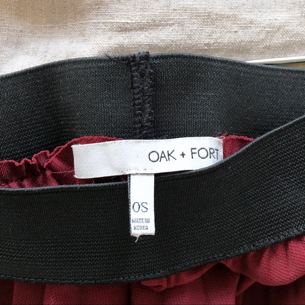 Oak + Fort Elastic Waist Pleated Pants - Picture 5 of 8